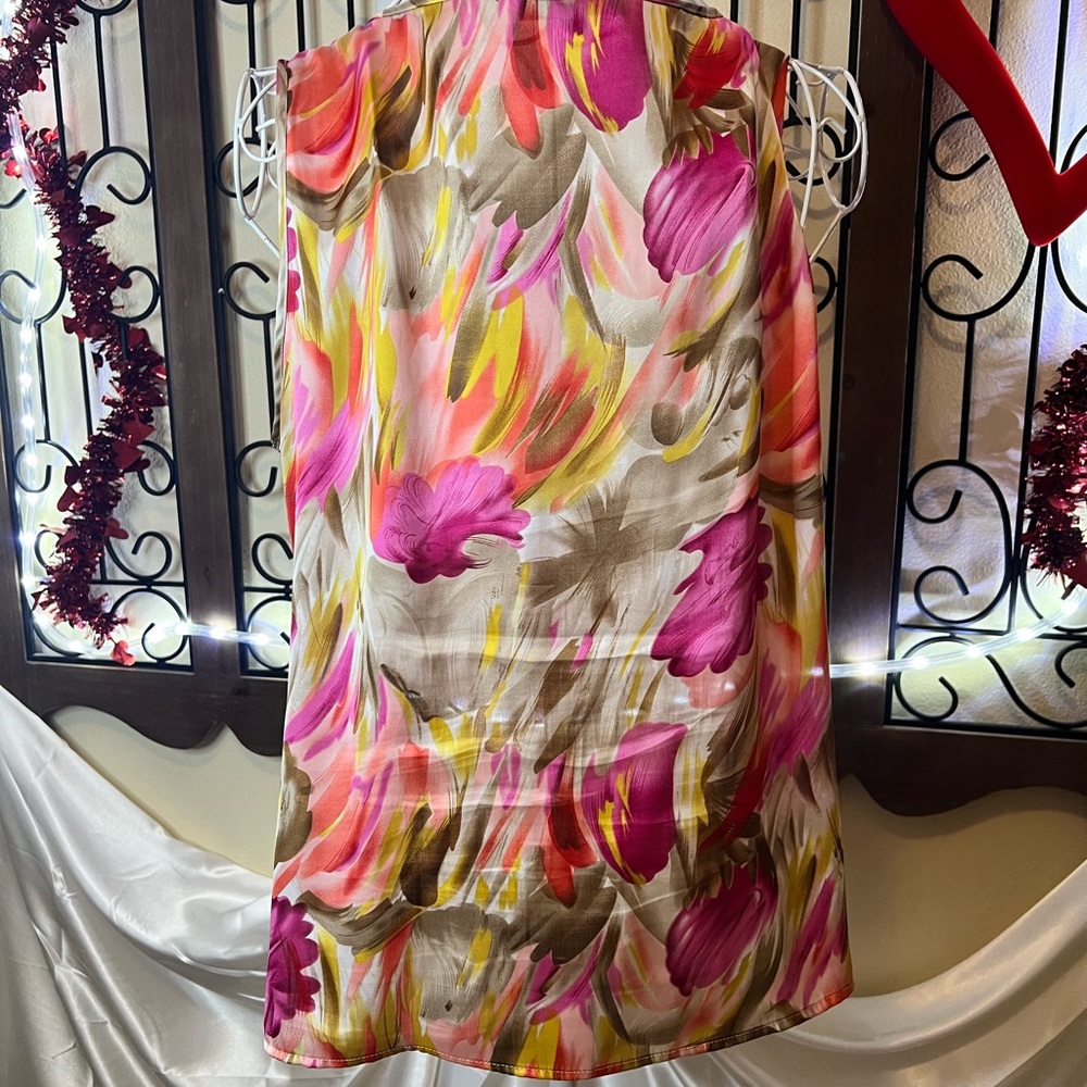 Elementz Multicolor Abstract Blouse - Picture 4 of 5